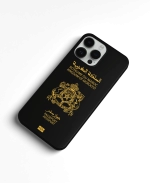 Coque iPhone “Noir” Passeport Marocain – Image 2