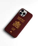 Coque iPhone “Rouge” Passeport Marocain – Image 2