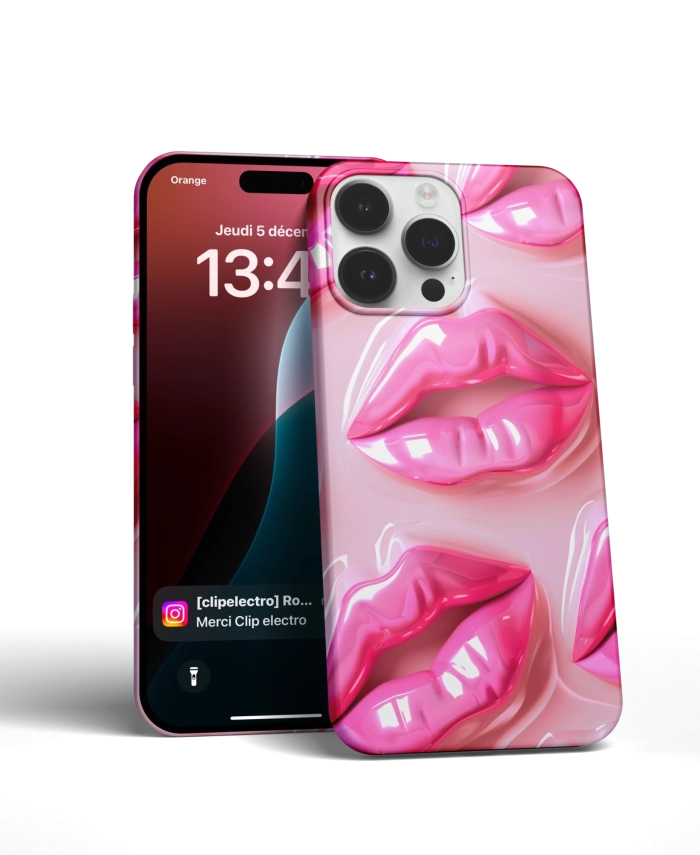 Coque iPhone Lèvres Brillantes – Image 3