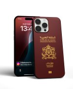 Coque iPhone “Rouge” Passeport Marocain – Image 3
