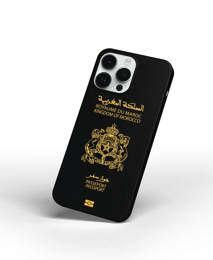 Coque iPhone “Noir” Passeport Marocain – Image 4