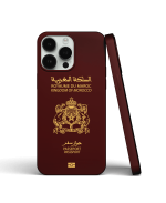 Coque iPhone “Rouge” Passeport Marocain