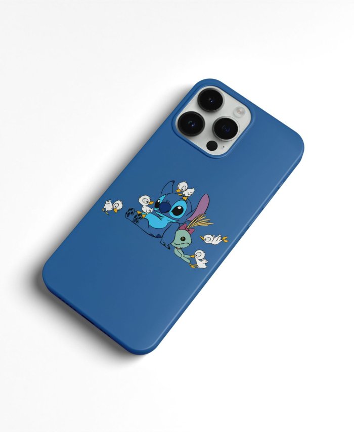Coque iPhone Stitch Bleu Adorable – Image 2
