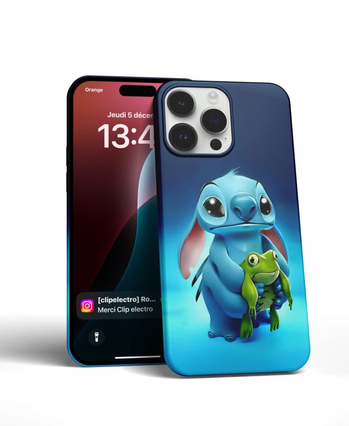 Coque iPhone Stitch et grenouille – Image 3