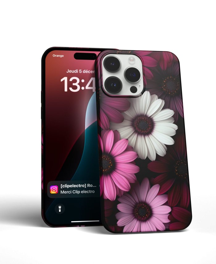Coque iPhone élégante - Motif floral – Image 3