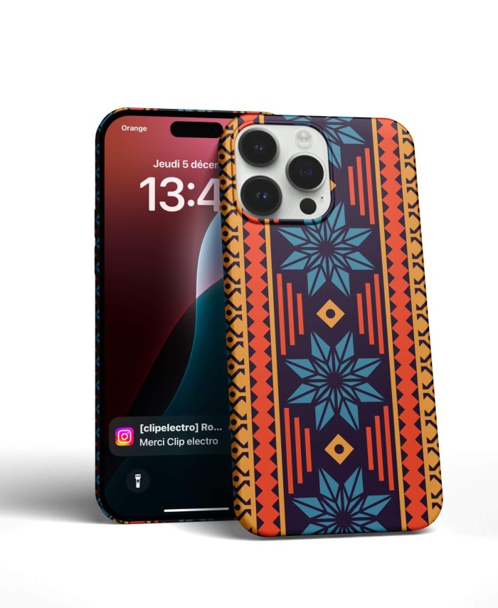 Coque iPhone Motif Tribal Géométrique – Image 3