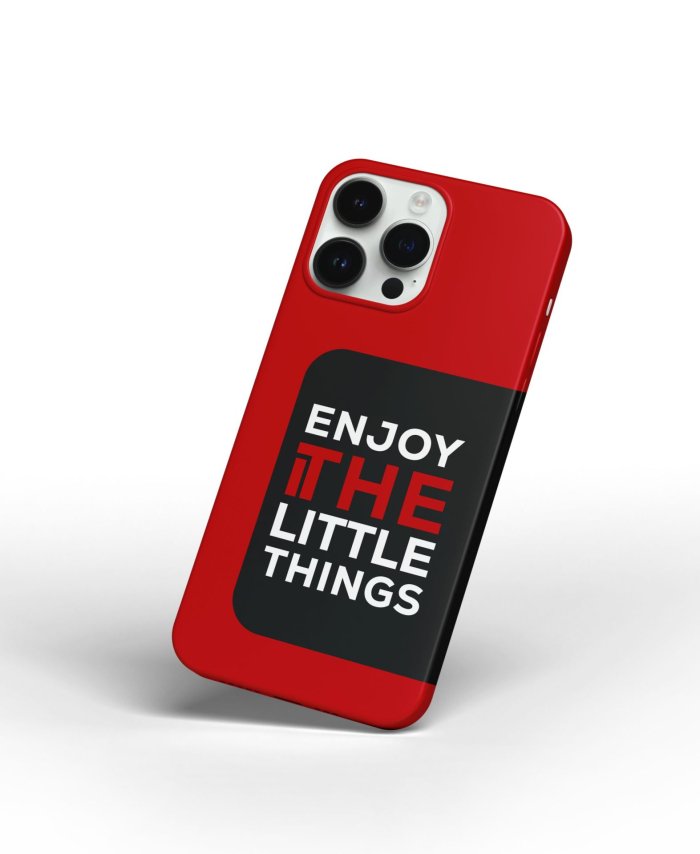 Coque iPhone Rouge Citation Positive – Image 4