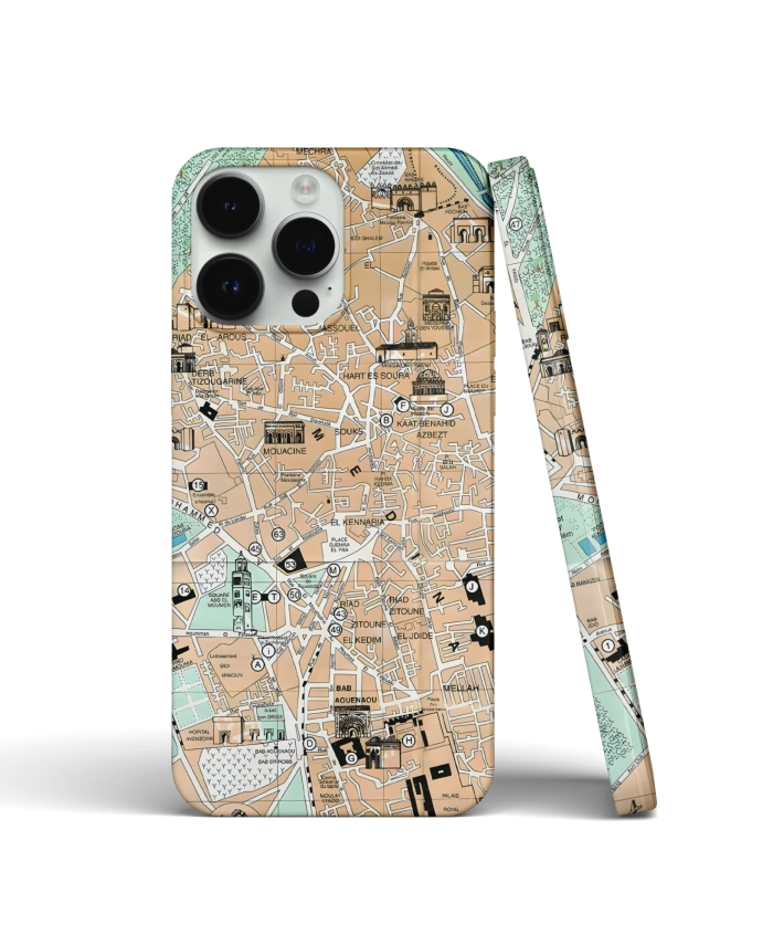 Coque iPhone Maps Marrakech – Image 1
