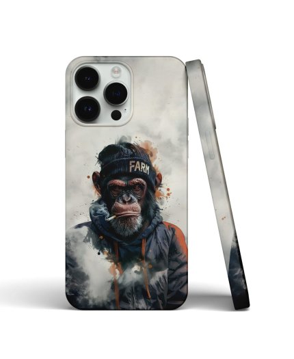Coque iPhone Singe urbain avec bonnet Farm