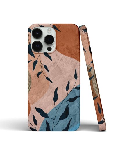 Coque iPhone Feuilles Minimalistes