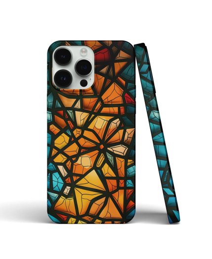 Coque iPhone Motif Vitrail Coloré
