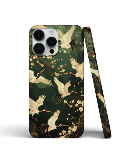 Coque iPhone Motif Grues Japonaises
