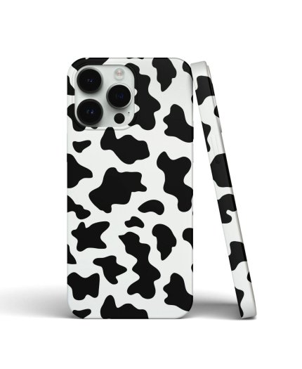 Coque iPhone Motif Vache Noir et Blanc